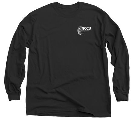 NCCU Design #02, 01.2026, a Black Classic Long Sleeve Tee