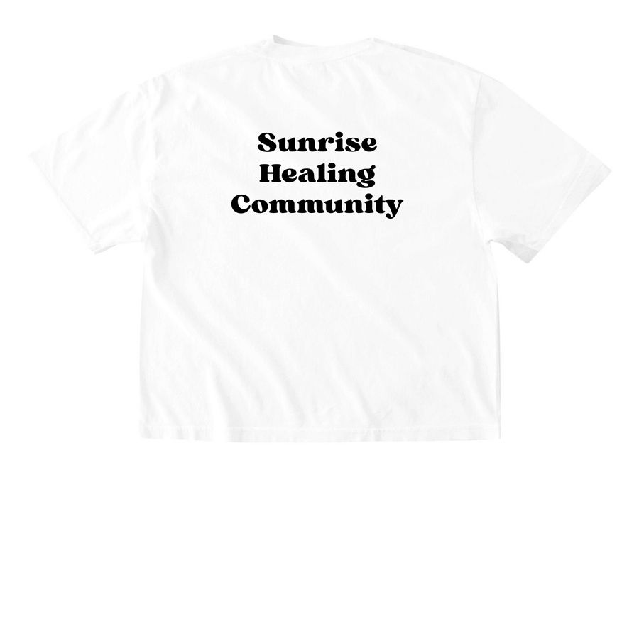 WOODLAND POWWOW GIRLIE Tees + Sweatshirts, a White Comfort Colors Boxy Tee (back-view)