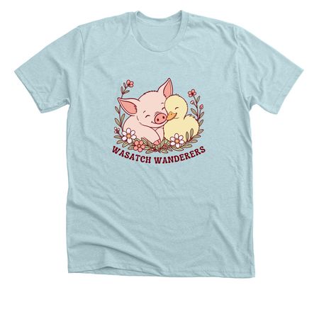Better Together, a Heather Ice Blue Premium Unisex Tee