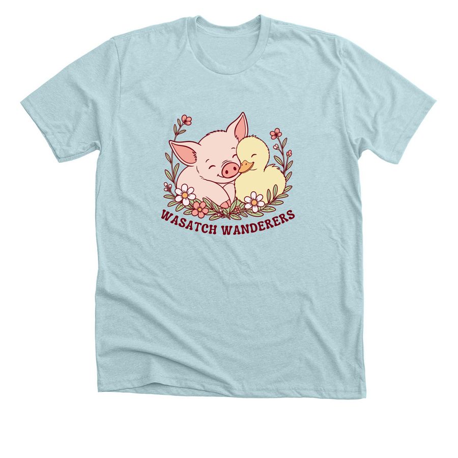 Better Together, a Heather Ice Blue Premium Unisex Tee