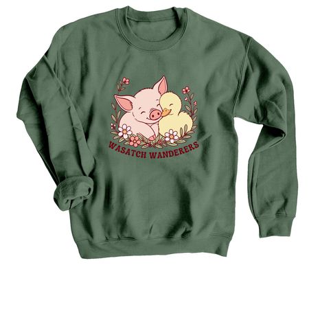 Better Together, a Military Green Crewneck Sweatshirt