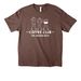 Coffee Club Shirt, a Cocoa Unisex Heavyweight Tee