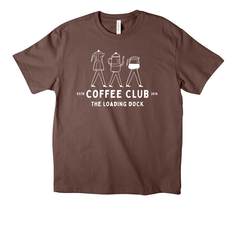 Coffee Club Shirt, a Cocoa Unisex Heavyweight Tee