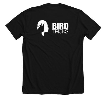 Dave Series - Fist Bump, a Solid Black Blend Premium Unisex Tee (back-view)