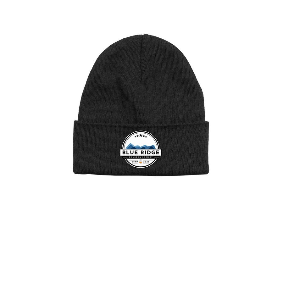 Blue Ridge Bourbon Society Beanie, a Black Printed Base Camp Beanie