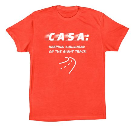 CASA right track tee, a Poppy Premium Cotton Tee