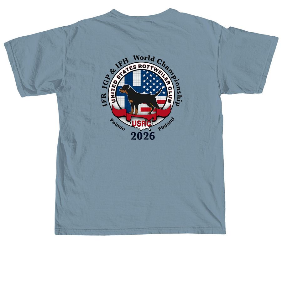 USRC 2026 IFR WORLD TEAM, a Ice Blue Comfort Colors Unisex Tee