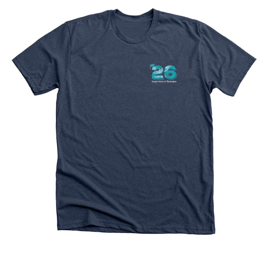 2026 ISWA Senior&nbsp;, a Heather Navy Premium Unisex Tee