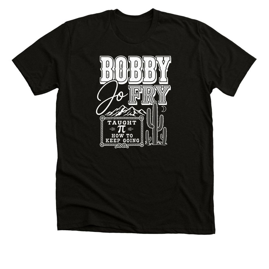 Bobby Jo Fry, a Solid Black Blend Premium Unisex Tee