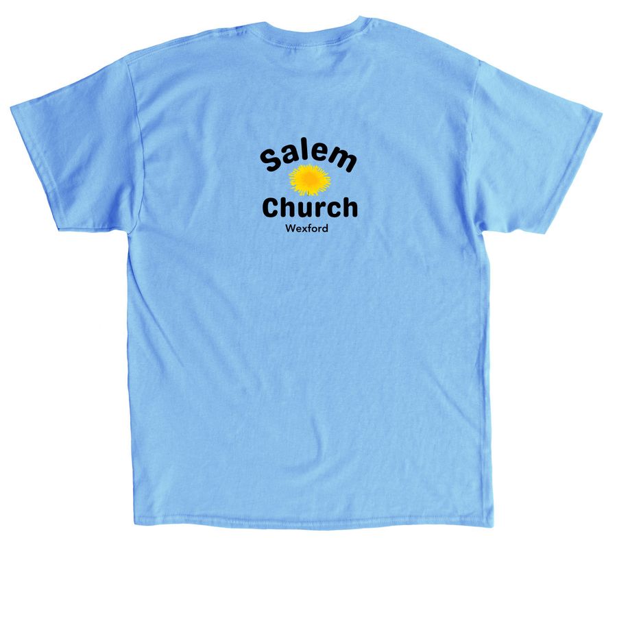 Scatter Kindness Shirt, a Carolina Blue Classic Unisex Tee (back-view)