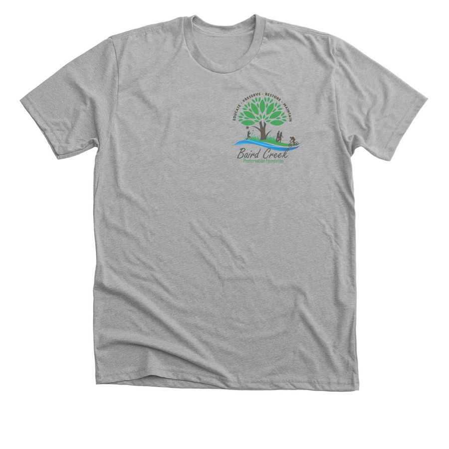 Baird Creek Logo Shirt, a Athletic Heather Premium Unisex Tee