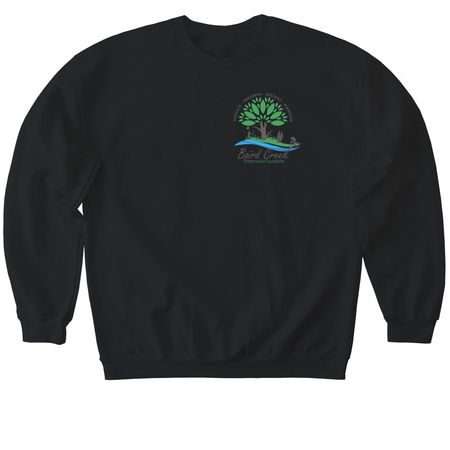 Baird Creek Logo Shirt, a Black Softstyle Crewneck Sweatshirt