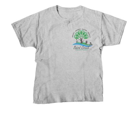Baird Creek Logo Shirt, a Sport Grey Youth Unisex Tee
