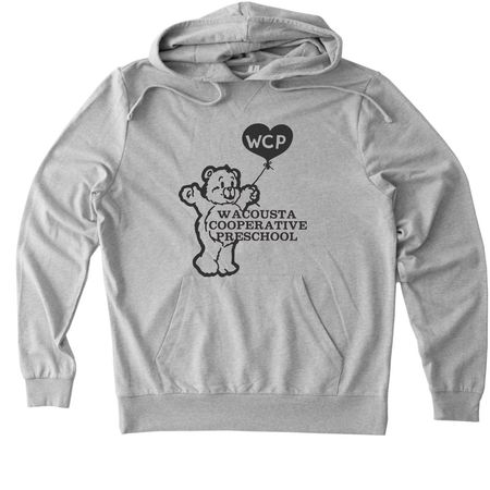 Adult Throwback Wacousta Co-op Tee, a Granite Grey Heather Allmade Organic French Terry Pullover Hoodie