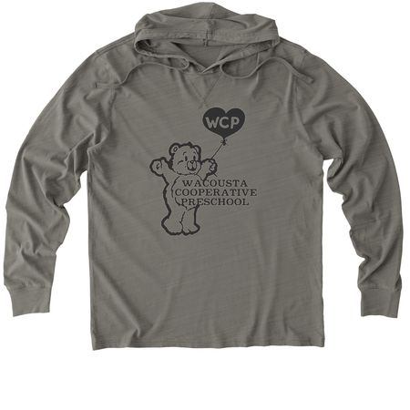 Adult Throwback Wacousta Co-op Tee, a Driftwood Grey Allmade Organic Cotton Mineral Dye Hoodie Tee