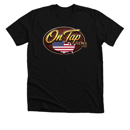 ON TAP NEWS Premium Unisex Tee, a Solid Black Blend Premium Unisex Tee