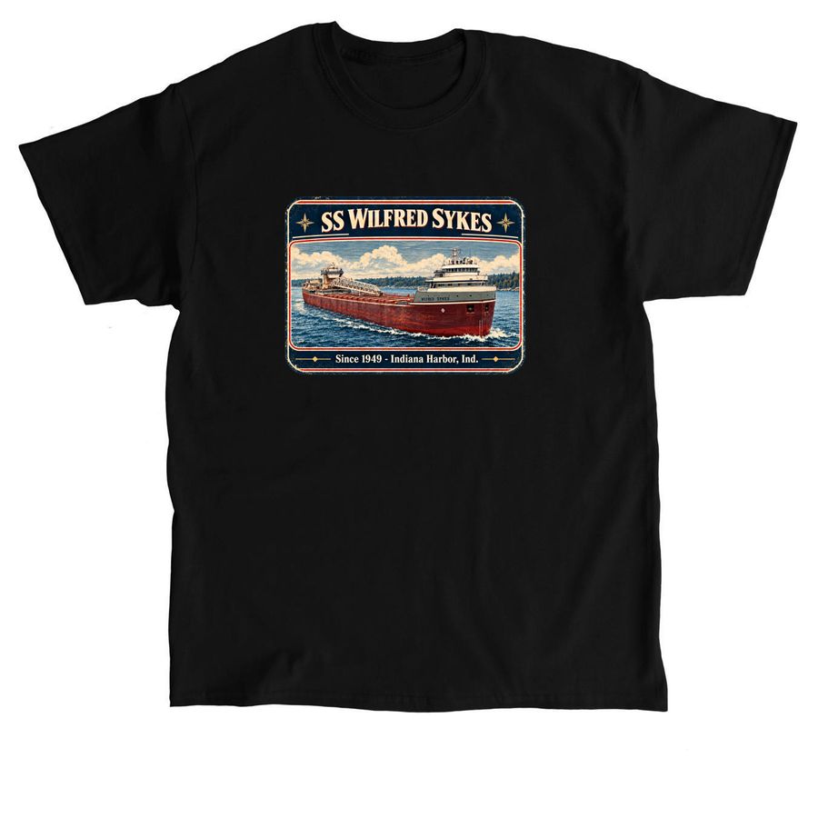 SS Wilfred Sykes, a Black Classic Unisex Tee