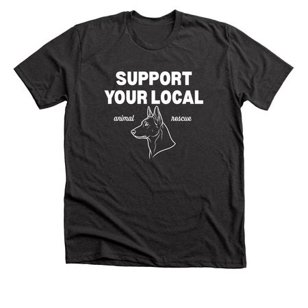 Support Animal Rescue, a Dark Grey Heather Premium Unisex Tee