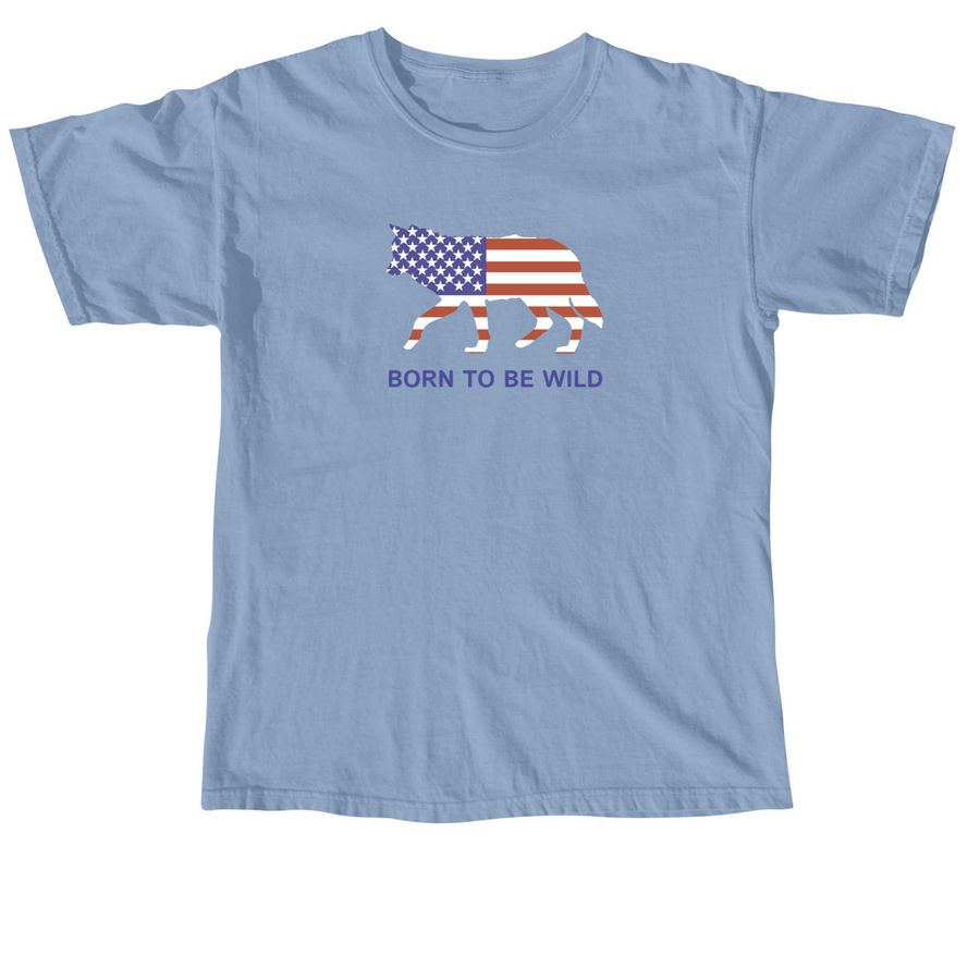 Born to Be Wild Collection, a Washed Denim Comfort Colors Unisex Tee