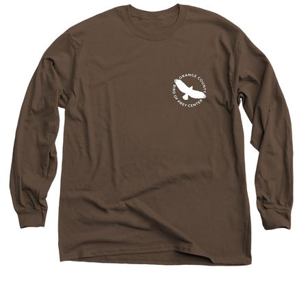 Tweek 2026 Runner-Up #B! (2-sided, back art), a Dark Chocolate Classic Long Sleeve Tee (back-view)