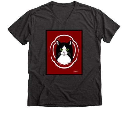 My Cat, a Dark Grey Heather Premium V-Neck Tee