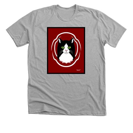 My Cat, a Athletic Heather Premium Unisex Tee