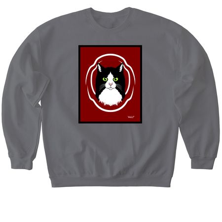 My Cat, a Charcoal Softstyle Crewneck Sweatshirt
