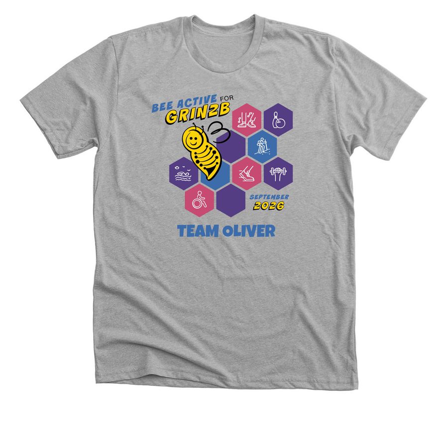 Bee active for Oliver&nbsp;, a Athletic Heather Premium Unisex Tee
