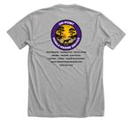 On-Point Mobile Marine/CureGRIN Foundation, a Athletic Heather Premium Unisex Tee (back-view)