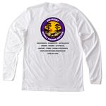On-Point Mobile Marine/CureGRIN Foundation, a Solid White Blend Premium Long Sleeve Tee (back-view)