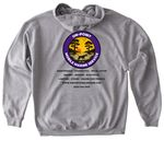 On-Point Mobile Marine/CureGRIN Foundation, a Sport Grey Gildan Softstyle Pullover Hoodie (back-view)