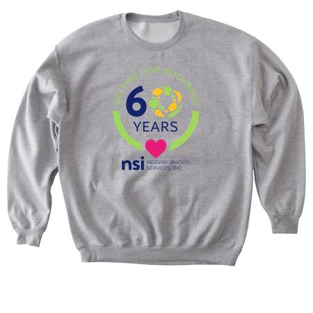 NSI 60th Anniversary Shirt, a Sport Grey Softstyle Crewneck Sweatshirt