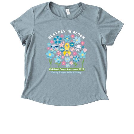 2026 BLE Childhood Cancer Awareness, a I Like You Blue Allmade Eco Triblend Women?s Scoop Neck Tee