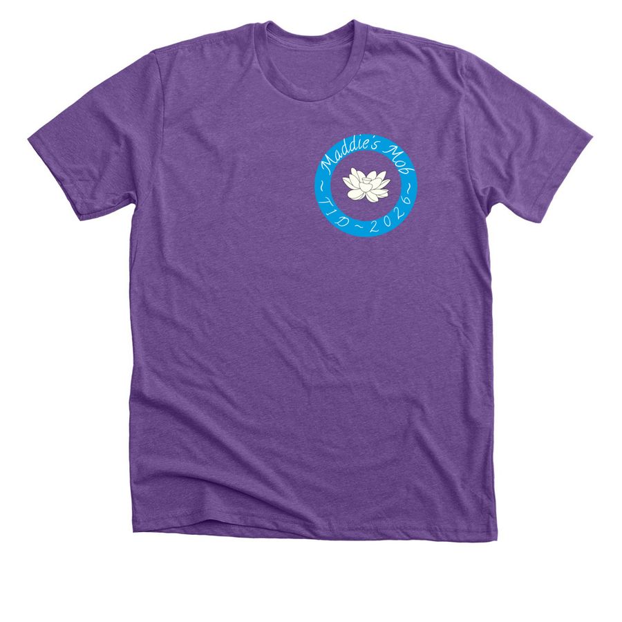 Maddie's Mob, a Heather Team Purple Premium Unisex Tee