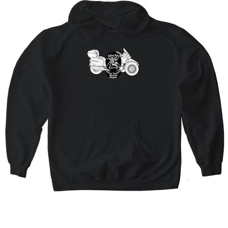 LENC Spyder, a Black Gildan Softstyle Pullover Hoodie