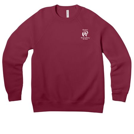 WWW Member Gear - HS Writing Contest, a Maroon Premium Raglan Crewneck Sweatshirt