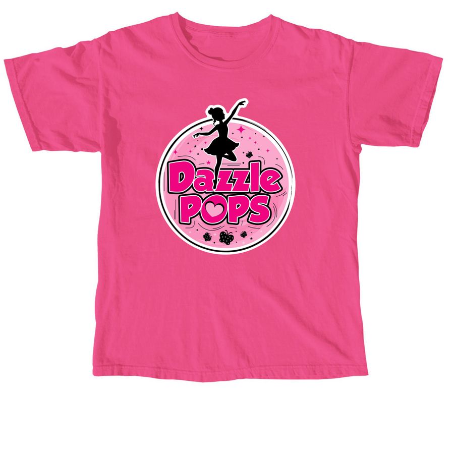 Dazzle Pops-Adult Sizes, a Neon Pink Comfort Colors Unisex Tee