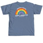 PURRRIDE, a Blue Jean Comfort Colors Unisex Tee (back-view)