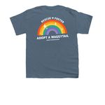 PURRRIDE, a Indigo Youth Unisex Tee (back-view)