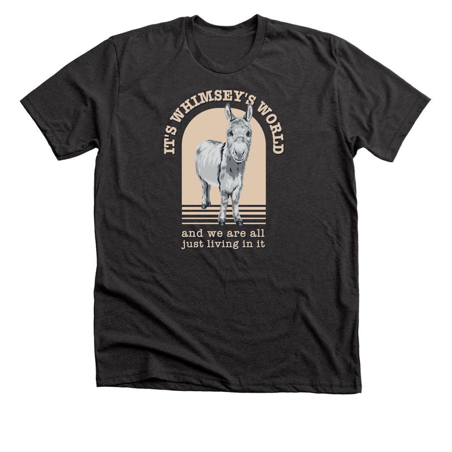Whimsey's World (apparel), a Dark Grey Heather Premium Unisex Tee