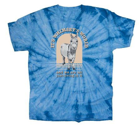 Whimsey's World (apparel), a Baby Blue Classic Tie Dye Tee