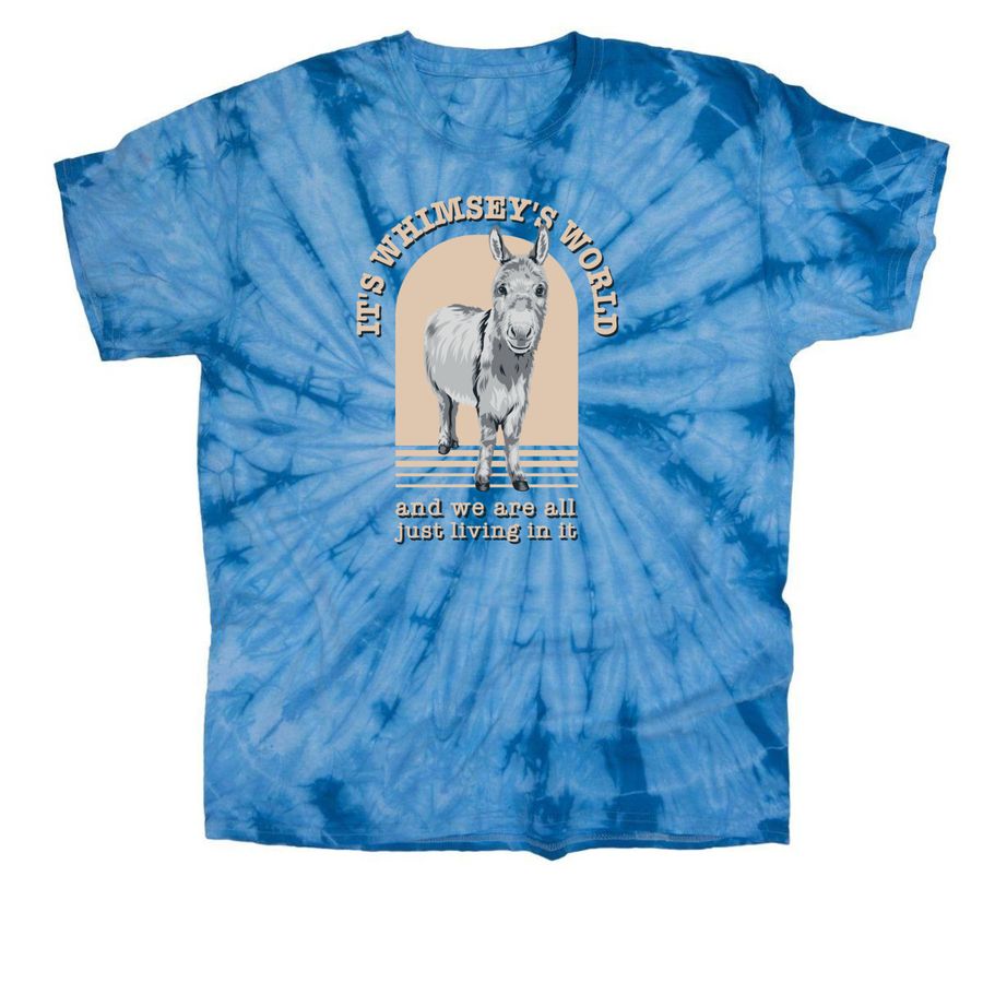 Whimsey's World (apparel), a Baby Blue Classic Tie Dye Tee