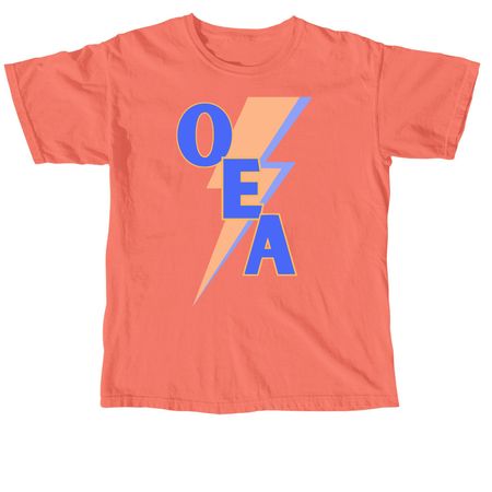 2025 NEA-RA Delegate T-shirt, a Neon Red Orange Comfort Colors Unisex Tee