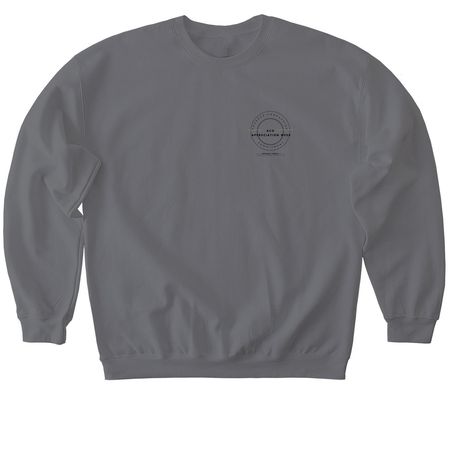 Celebrate ACO Appreciation Week, a Charcoal Softstyle Crewneck Sweatshirt