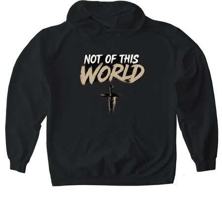 Not Of This World, a Black Gildan Softstyle Pullover Hoodie