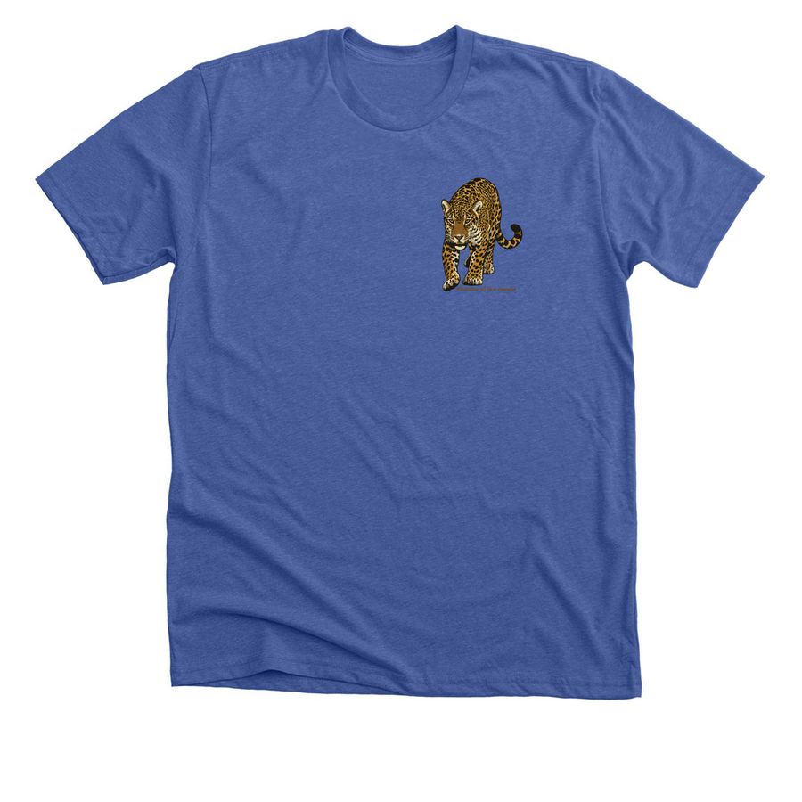 Shadow of the Jungle, a Solid True Royal Premium Unisex Tee