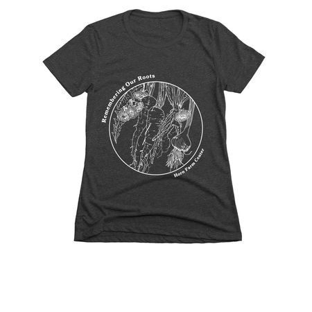 Remembering Our Roots, a Charcoal Women's Slim Fit Tee