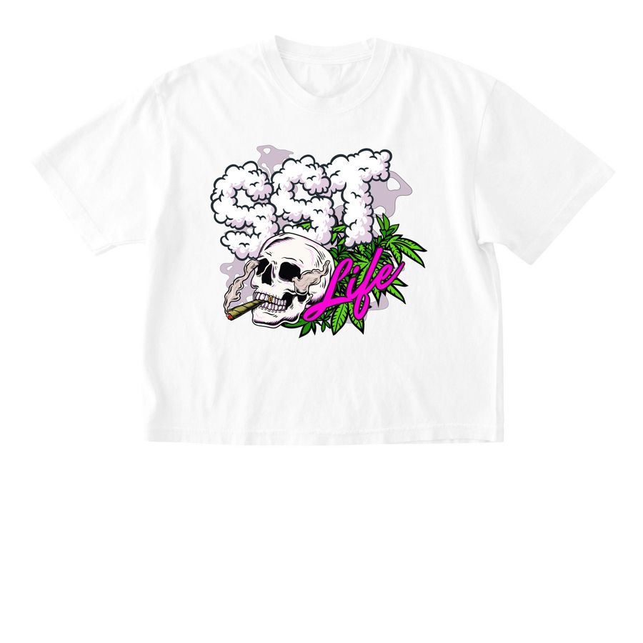 SSTLife - Deadhead - Cropped Tops, a White Comfort Colors Boxy Tee