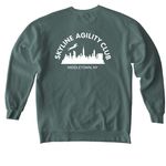 Long Sleeve & Sweatshirts, a Blue Spruce Comfort Colors Crewneck Sweatshirt (back-view)