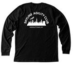 Long Sleeve & Sweatshirts, a Black Heather Premium Long Sleeve Tee (back-view)